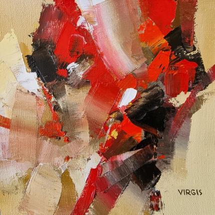 Peinture Short fuss par Virgis | Tableau Abstrait Huile Minimaliste