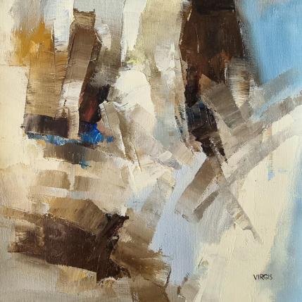 Peinture A soft touch par Virgis | Tableau Abstrait Huile Minimaliste