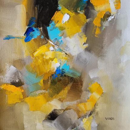 Peinture Some sunshine par Virgis | Tableau Abstrait Huile Minimaliste