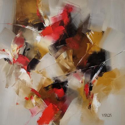 Peinture Friday news par Virgis | Tableau Abstrait Huile Minimaliste