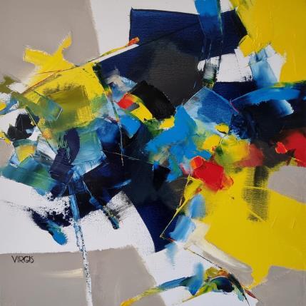 Peinture The territory of joy par Virgis | Tableau Abstrait Huile Minimaliste