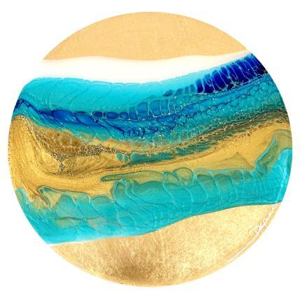 Peinture Profondeurs Marines 2165 par Depaire Silvia | Tableau Abstrait Acrylique Marine, Minimaliste, Paysages