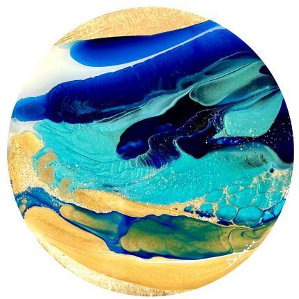 Peinture Profondeurs Marines 2167 par Depaire Silvia | Tableau Abstrait Acrylique Marine, Minimaliste, Paysages