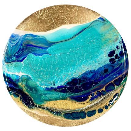 Peinture Profondeurs Marines 2168 par Depaire Silvia | Tableau Abstrait Acrylique Marine, Minimaliste, Paysages