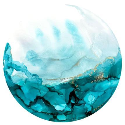 Painting Poésie Givrée 1605 by Depaire Silvia | Painting Abstract Acrylic Landscapes, Marine, Minimalist, Pop icons