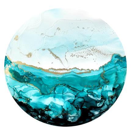 Peinture Poésie Givrée 1996 par Depaire Silvia | Tableau Abstrait Acrylique Marine, Minimaliste, Paysages