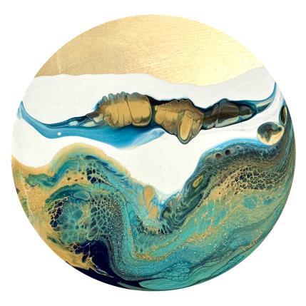 Peinture Profondeur Marine 1362 par Depaire Silvia | Tableau Abstrait Acrylique Marine, Minimaliste, Paysages