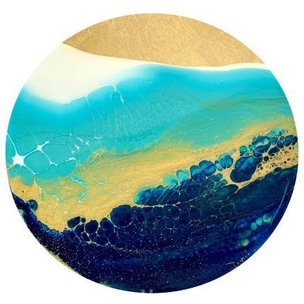 Peinture Profondeur Marine 1307 par Depaire Silvia | Tableau Abstrait Acrylique Marine, Minimaliste, Paysages