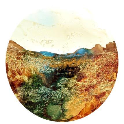 Peinture Bronze Age 2142 par Depaire Silvia | Tableau Abstrait Acrylique Marine, Minimaliste, Paysages