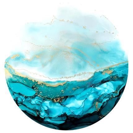 Peinture Poésie Givrée 2049 par Depaire Silvia | Tableau Abstrait Acrylique Marine, Minimaliste, Paysages