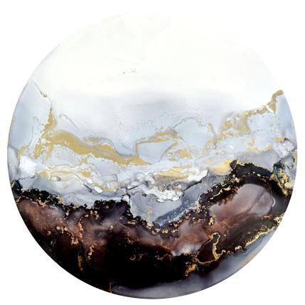 Peinture Poésie Minérale 1450 par Depaire Silvia | Tableau Abstrait Acrylique Marine, Minimaliste, Paysages