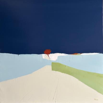 Peinture Just one par Hirson Sandrine  | Tableau Abstrait Huile Minimaliste, Nature, Paysages