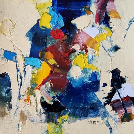 Peinture The future is defined par Virgis | Tableau Abstrait Huile Minimaliste