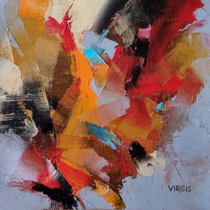 Peinture Troubled colors par Virgis | Tableau Abstrait Huile Minimaliste