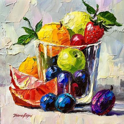 Peinture Delicious Fruits par Pigni Diana | Tableau Figuratif Huile Natures mortes
