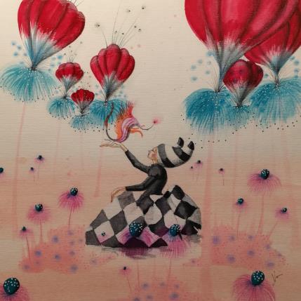 Peinture Ti sorreggo galleggiando e funziona par Nai | Tableau Surréalisme Acrylique, Collage Animaux, Marine, Nature