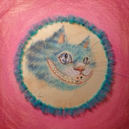 Peinture Gatto e scacco felice par Nai | Tableau Surréalisme Acrylique, Collage Animaux, Enfant, Icones Pop