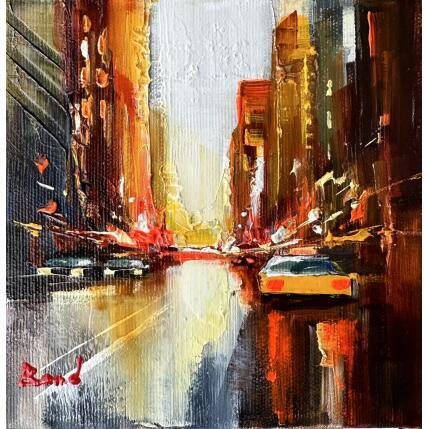 Painting Glimmer of Night Lights by Bond Tetiana | Painting Figurative Oil