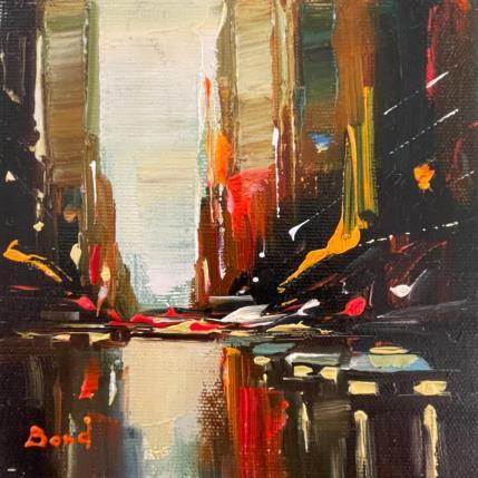 Painting Traces of rainy lanterns by Bond Tetiana | Painting Figurative Oil