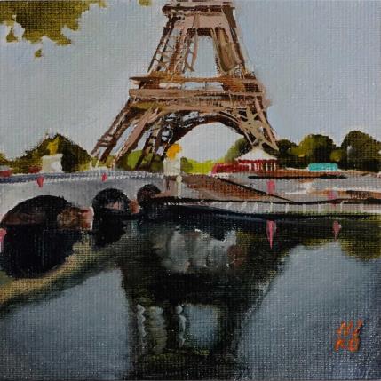 Peinture Reflexion par Niko Marina  | Tableau Figuratif Huile Urbain