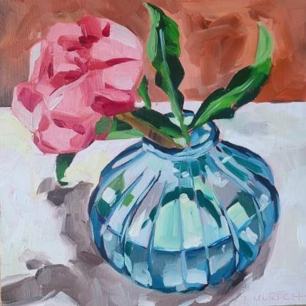 Gemälde Just a Single flower von Ulrich Julia | Gemälde Figurativ Holz, Öl Pop-Ikonen