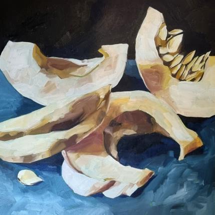 Gemälde White pumpkins von Ulrich Julia | Gemälde Figurativ Holz, Öl