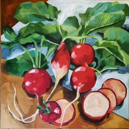 Gemälde Radish harvest von Ulrich Julia | Gemälde Figurativ Holz, Öl