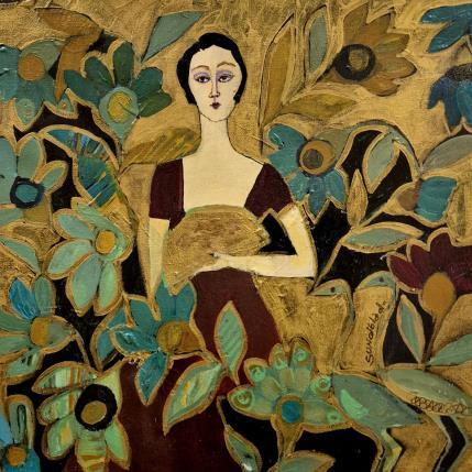 Peinture Turquoise par Sundblad Silvina | Tableau Figuratif Acrylique, Pastel