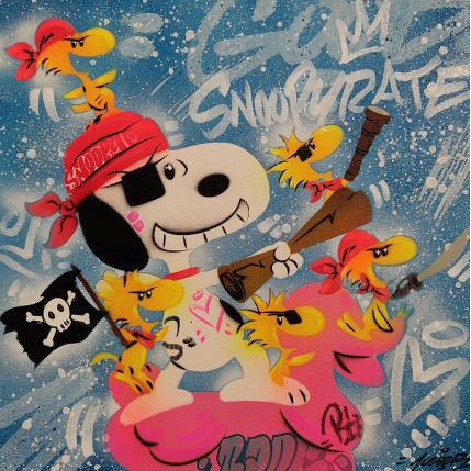 Painting Snoopyrate by Kedarone | Painting Pop-art Acrylic, Graffiti Pop icons