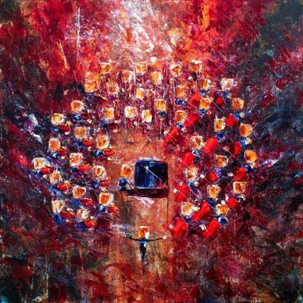 Peinture Concert rouge par Reymond Pierre | Tableau Figuratif Huile Musique