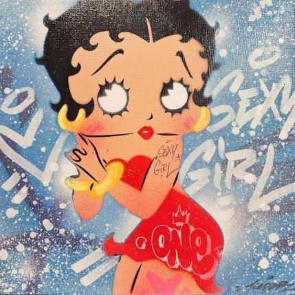 Painting Betty Boop 2 by Kedarone | Painting Pop-art Acrylic, Graffiti Pop icons