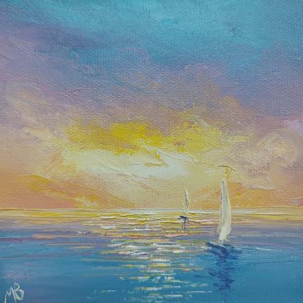 Peinture Reflets d'espoir par Blandin Magali | Tableau Figuratif Huile Paysages