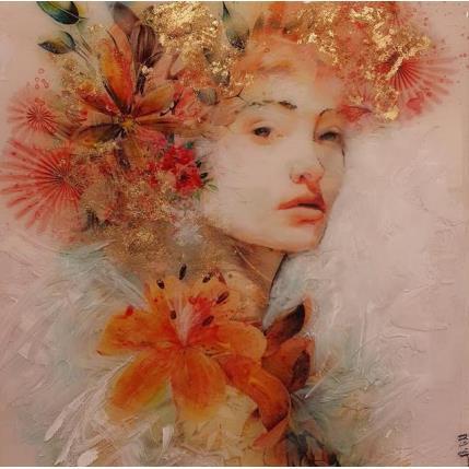 Painting Lova dorada by Bofill Laura | Painting Figurative Acrylic, Resin Portrait