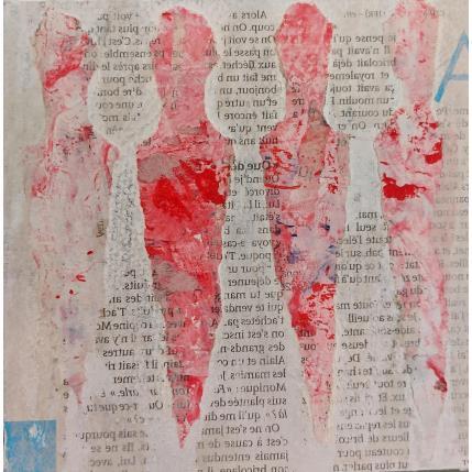 Peinture Les écritures par Rocco Sophie | Tableau Art Singulier Acrylique, Collage, Sable