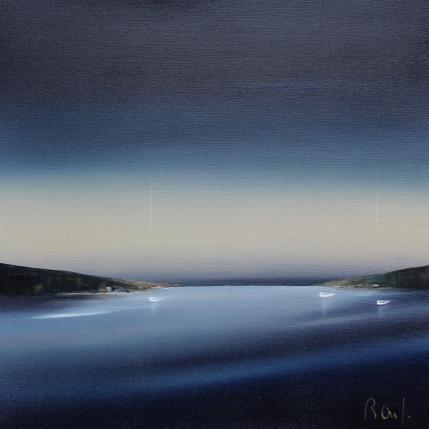 Painting Emotions marines 68 by Roussel Marie-Ange et Fanny | Painting Figurative Oil Marine, Minimalist