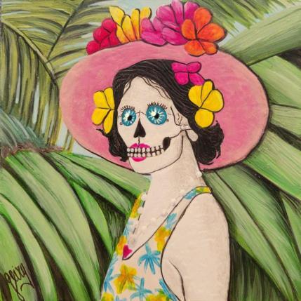 Peinture Exotique par Geiry | Tableau Matiérisme Acrylique, Pigments, Poudre de marbre, Résine Portraits