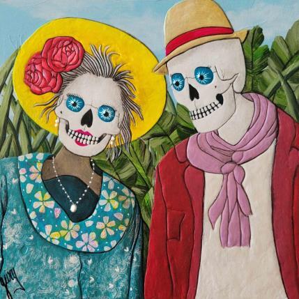 Peinture L'amour l'amour par Geiry | Tableau Matiérisme Acrylique, Pigments, Poudre de marbre, Résine Portraits