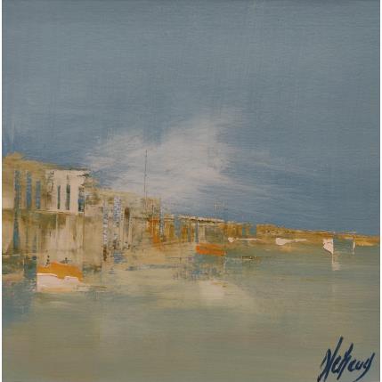 Peinture le nuage par Héraud Alain | Tableau Figuratif Huile Marine, Paysages