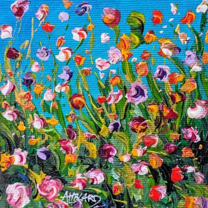 Peinture Petites fleurs par Amblard Florence | Tableau Impressionnisme Acrylique, Huile Nature