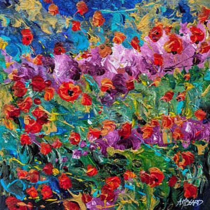 Peinture Mélodie florale par Amblard Florence | Tableau Impressionnisme Acrylique, Huile Nature