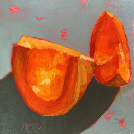 Painting tranches de potiron by Morales Géraldine | Painting Figurative Oil Pop icons, Still-life