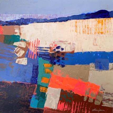 Peinture Quelque part  par Ottenjann Andrea | Tableau Abstrait Acrylique Paysages