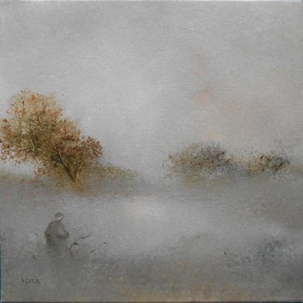 Peinture Rêverie par Moulia Francis | Tableau Figuratif Huile Nature, Paysages, Scènes de vie