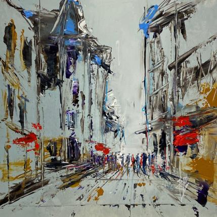 Peinture Vieille ville par Raffin Christian | Tableau Figuratif Huile Urbain