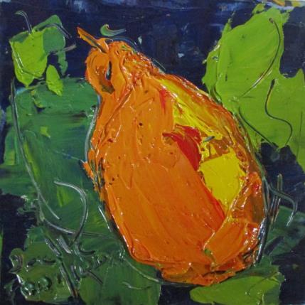 Peinture une poire par Joelle Fouilloux | Tableau  Huile