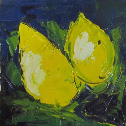 Peinture citrons par Joelle Fouilloux | Tableau  Huile