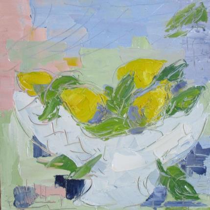 Peinture mes citrons par Joelle Fouilloux | Tableau  Huile
