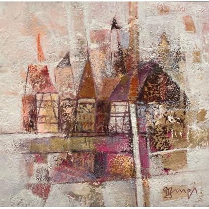 Peinture AM72 ABSTRACTION ALSACE par Burgi Roger | Tableau Figuratif Acrylique Architecture, Paysages