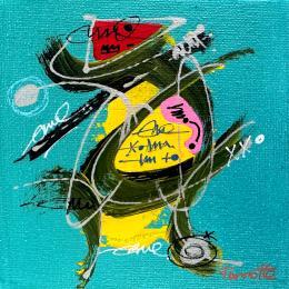 Peinture BIG par Perrotte | Tableau Art Singulier Acrylique