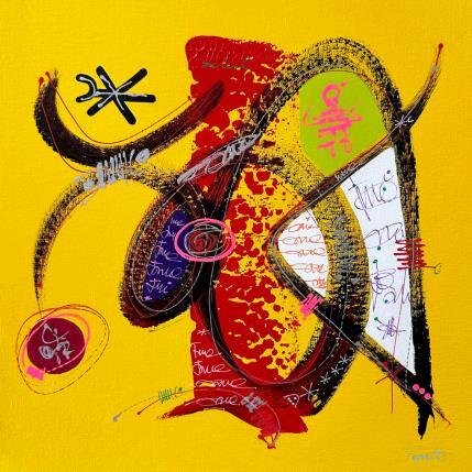 Peinture SOLEIL par Perrotte | Tableau Art Singulier Acrylique